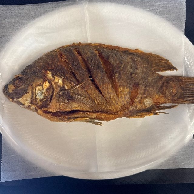 Whole Fried Tilapia (Extra Stews).